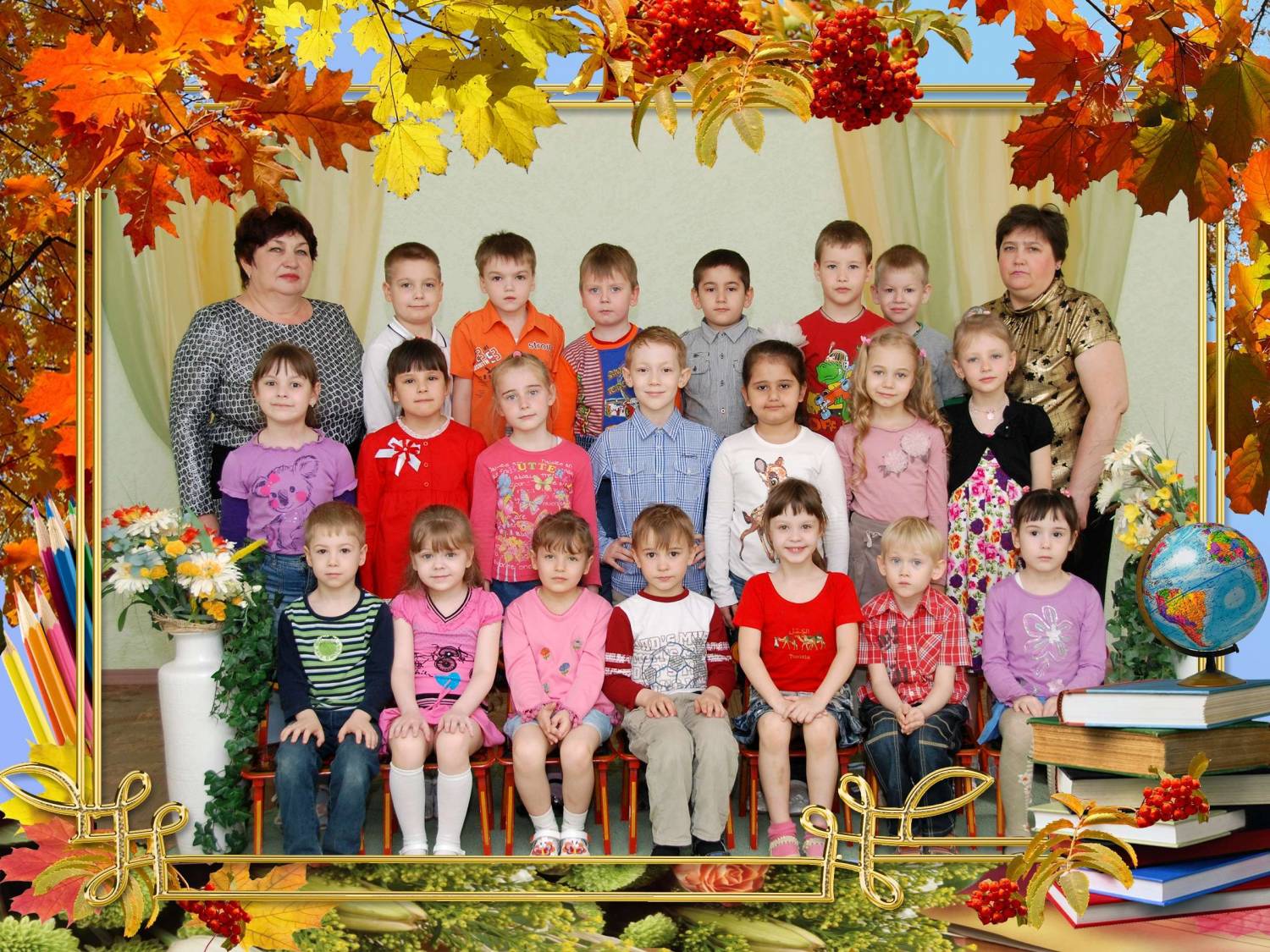 Общая фотография в детском саду